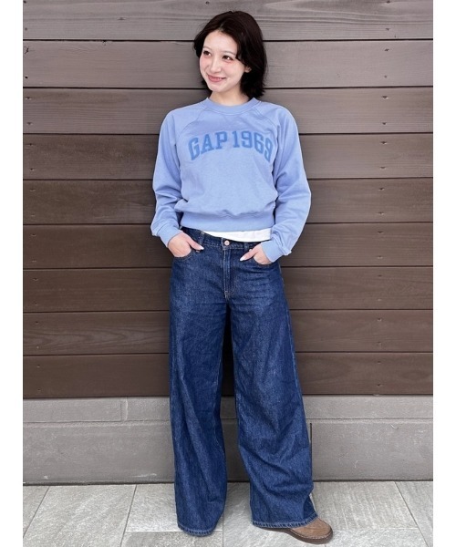 GAP(ギャップ)の「ローライズ エクストラバギーデニム(デニムパンツ・レディース・インディゴブルー・23/24/25/26/27/28/29/30)」の9枚目の写真