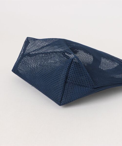 Pochi Pouch(ポチポーチ)の「Pochi Pouch/トラベル シースルー メッシュ ジップ スパバッグ(エコバッグ/サブバッグ・レディース・ピンク/ネイビー/オフホワイト・FREE)」の14枚目の写真