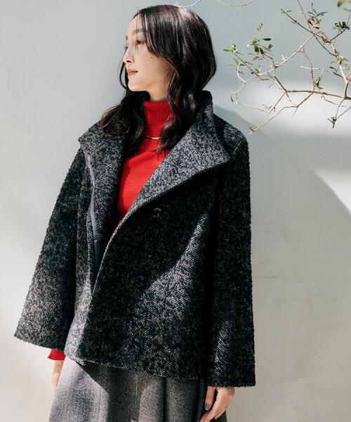 UNTITLED（アンタイトル）の「【エレガント/ミディアウター】ミックスヘリンボンコート（その他アウター・レディース・ブラウン系4/ライトグレー系3・00/01/02/03/04/44/46/48/50）」の20枚目の写真