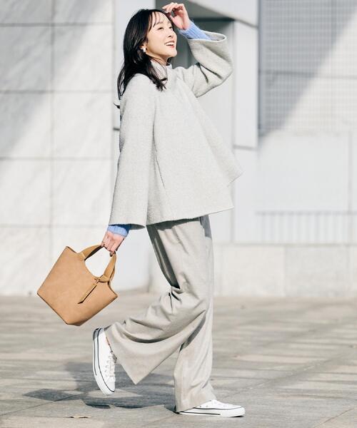 UNTITLED（アンタイトル）の「【エレガント/ミディアウター】ミックスヘリンボンコート（その他アウター・レディース・ブラウン系4/ライトグレー系3・00/01/02/03/04/44/46/48/50）」の6枚目の写真