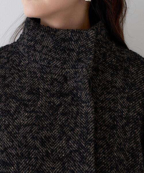 UNTITLED（アンタイトル）の「【エレガント/ミディアウター】ミックスヘリンボンコート（その他アウター・レディース・ブラウン系4/ライトグレー系3・00/01/02/03/04/44/46/48/50）」の13枚目の写真