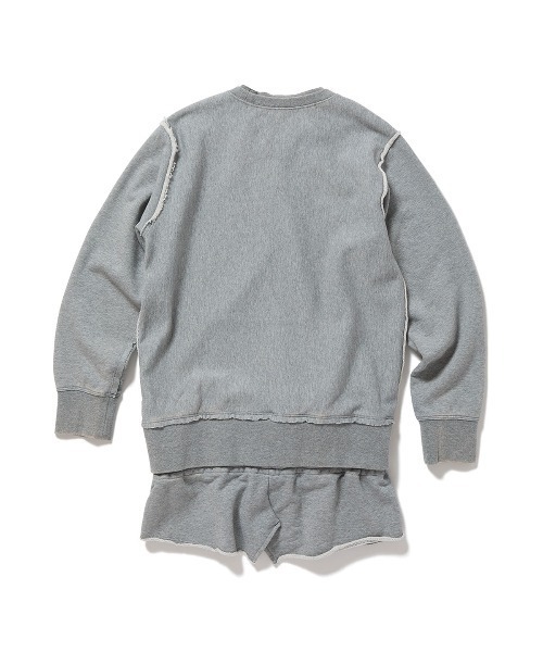 PERVERZE（パーバーズ）の「Matching Shorts Sweatshirts（スウェット・レディース・ネイビー/グレー・FREE）」の3枚目の写真
