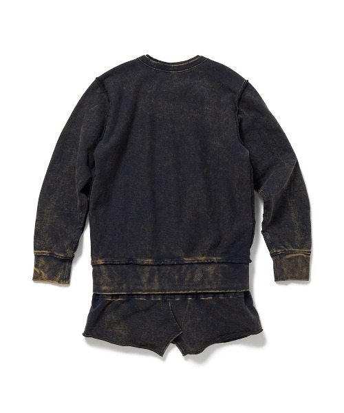 PERVERZE（パーバーズ）の「Matching Shorts Sweatshirts（スウェット・レディース・ネイビー/グレー・FREE）」の4枚目の写真