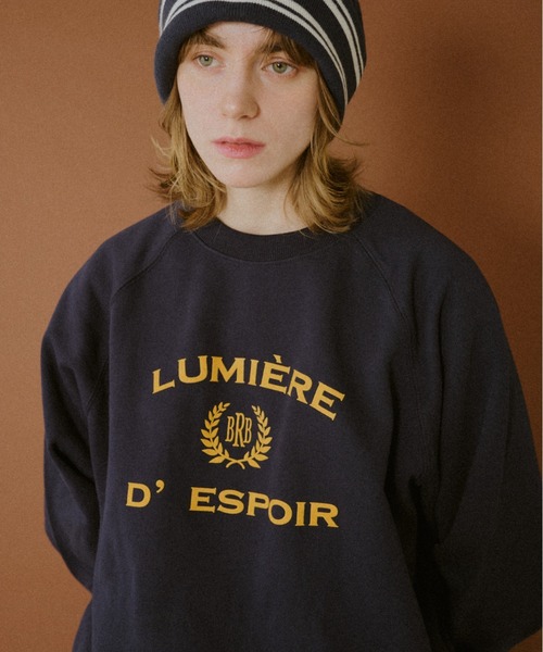 BROKEN BASE(ブロークンベース)の「Crewneck College Sweat / クルーネックカレッジスウェット(スウェット・メンズ・ネイビー/グレー・SMALL/MEDIUM/LARGE)」の2枚目の写真