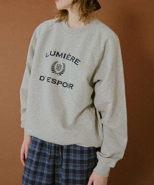 BROKEN BASE(ブロークンベース)の「Crewneck College Sweat / クルーネックカレッジスウェット(スウェット・メンズ・ネイビー/グレー・SMALL/MEDIUM/LARGE)」の1枚目の写真