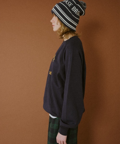 BROKEN BASE(ブロークンベース)の「Crewneck College Sweat / クルーネックカレッジスウェット(スウェット・メンズ・ネイビー/グレー・SMALL/MEDIUM/LARGE)」の10枚目の写真