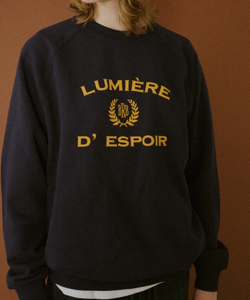 BROKEN BASE(ブロークンベース)の「Crewneck College Sweat / クルーネックカレッジスウェット(スウェット・メンズ・ネイビー/グレー・SMALL/MEDIUM/LARGE)」の8枚目の写真