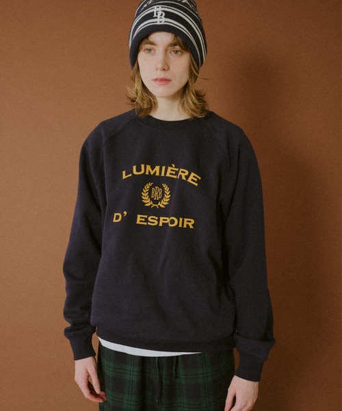 BROKEN BASE(ブロークンベース)の「Crewneck College Sweat / クルーネックカレッジスウェット(スウェット・メンズ・ネイビー/グレー・SMALL/MEDIUM/LARGE)」の5枚目の写真