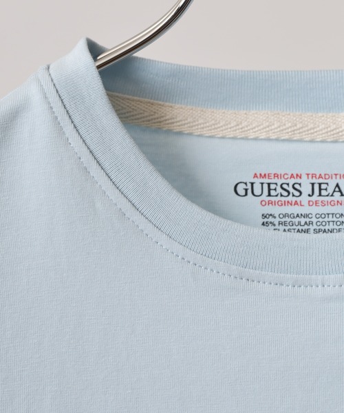 GUESS JEANS(ゲスジーンズ)の「GUESS JEANS GJ SS SLIM FLOWER TEE ゲス スリムフィット フラワープリント半袖Tシャツ(Tシャツ/カットソー・レディース・サックスブルー・S/M/L)」の3枚目の写真