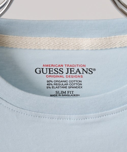 GUESS JEANS(ゲスジーンズ)の「GUESS JEANS GJ SS SLIM FLOWER TEE ゲス スリムフィット フラワープリント半袖Tシャツ(Tシャツ/カットソー・レディース・サックスブルー・S/M/L)」の4枚目の写真