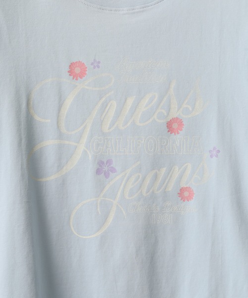GUESS JEANS(ゲスジーンズ)の「GUESS JEANS GJ SS SLIM FLOWER TEE ゲス スリムフィット フラワープリント半袖Tシャツ(Tシャツ/カットソー・レディース・サックスブルー・S/M/L)」の5枚目の写真