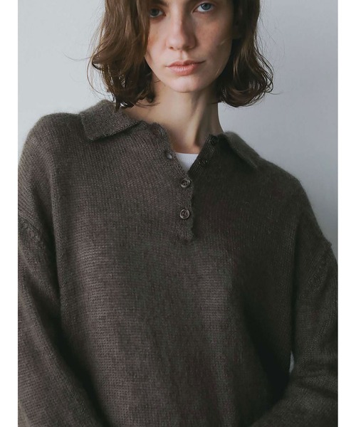 HER.(ハー)の「モヘアポロニット(ニット/セーター・レディース・モカ/ライトグレー・フリー)」の6枚目の写真