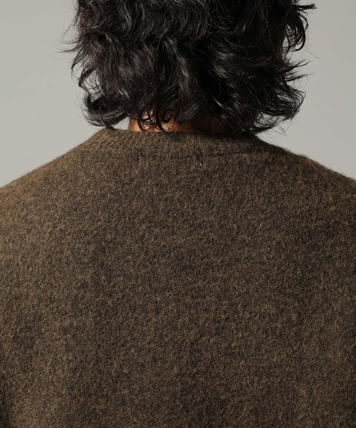 RAGEBLUE(レイジブルー)の「【CLASSICAL LINE】WOOL BLEND CREW NECK KNIT / ウール混/プレーンニットクルー(ニット/セーター・メンズ・ブラウン/ブラック/グレー・MEDIUM/LARGE)」の10枚目の写真