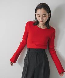 最終値下げ Supplier レッド ニットセーター XL セール】 【WEB限定】クルーネックニット （ニット・セーター