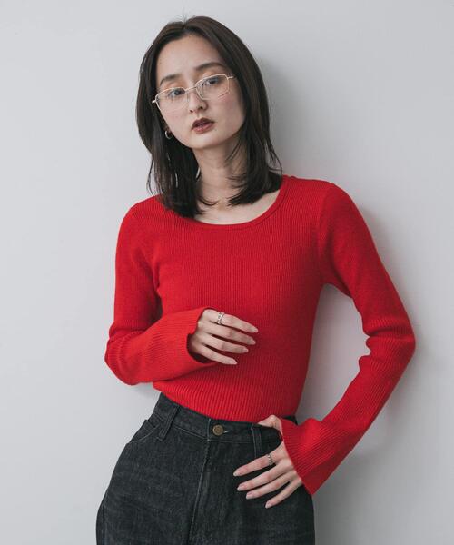 crewre 赤色 長袖ニットセーター crewre 赤色 長袖ニットセーター BANANA REPUBLIC（バナナリパブリック