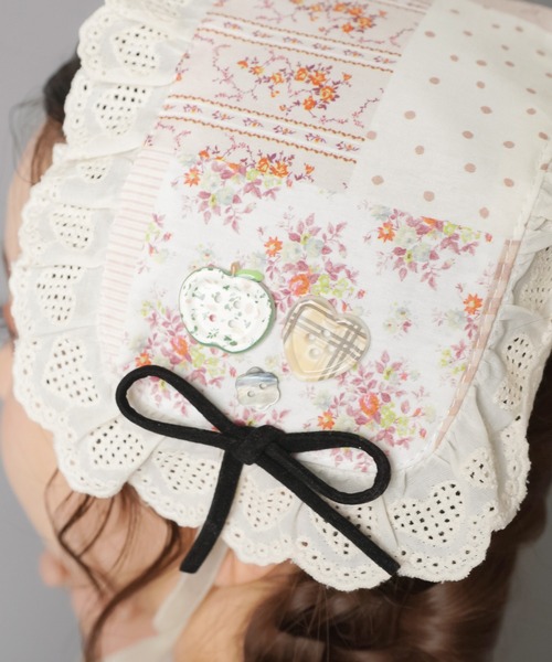 SPINNS（スピンズ）の「ヘッドドレス/パッチワーク/フラワーボタン/#NEO森ガール（その他ヘアアクセサリー・レディース・アイボリー・ONESIZE）」の13枚目の写真