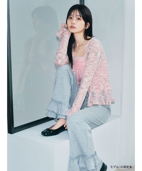 レーストリムニットアンサンブル（アンサンブル）｜LILY BROWN（リリー