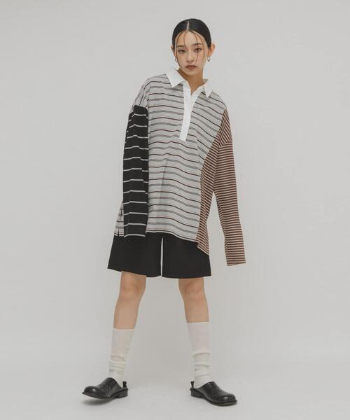 オーバーサイズラガーシャツ(Tシャツ/カットソー)|KBF オーバーサイズラガーシャツ(Tシャツ/カットソー)|KBF