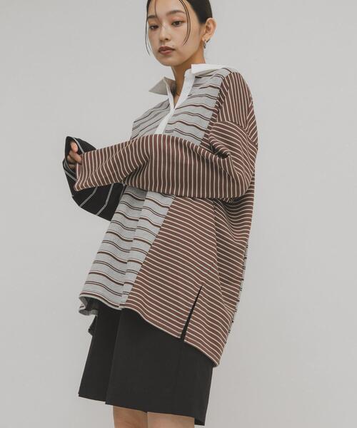 セール】オーバーサイズラガーシャツ（Tシャツ/カットソー）｜KBF