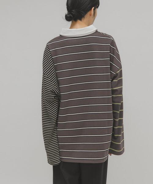 KBF（ケイビーエフ）の「オーバーサイズラガーシャツ（Tシャツ/カットソー・レディース・ブラウン系その他/ブラック系その他・ONE）」の14枚目の写真