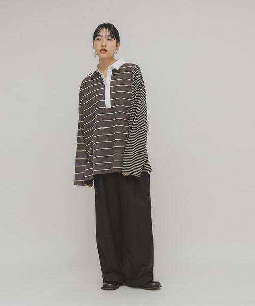 セール】オーバーサイズラガーシャツ（Tシャツ/カットソー）｜KBF