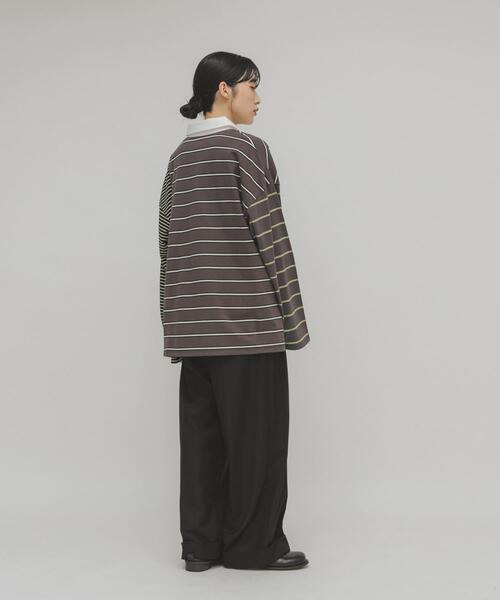 KBF（ケイビーエフ）の「オーバーサイズラガーシャツ（Tシャツ/カットソー・レディース・ブラウン系その他/ブラック系その他・ONE）」の16枚目の写真