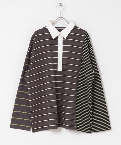 KBF（ケイビーエフ）の「オーバーサイズラガーシャツ（Tシャツ/カットソー・レディース・ブラウン系その他/ブラック系その他・ONE）」の17枚目の写真