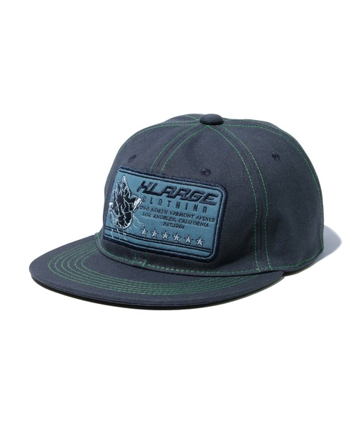 XLARGE(エクストララージ)の「TWILL PATCH 6PANEL CAP(キャップ・メンズ・ブラック/ブラウン/ネイビー・ONE SIZE)」の1枚目の写真