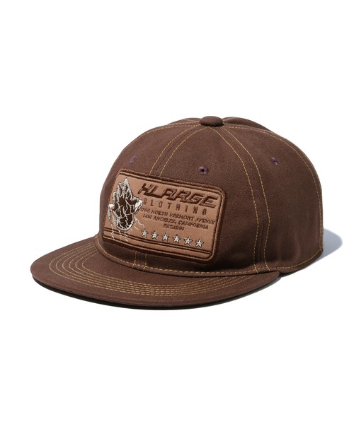 XLARGE(エクストララージ)の「TWILL PATCH 6PANEL CAP(キャップ・メンズ・ブラック/ブラウン/ネイビー・ONE SIZE)」の3枚目の写真