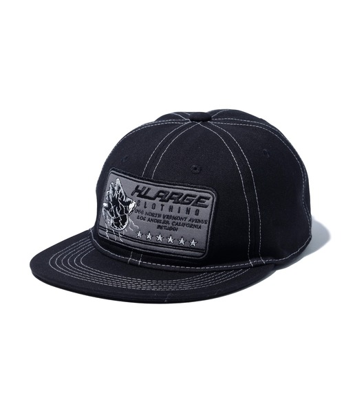 XLARGE(エクストララージ)の「TWILL PATCH 6PANEL CAP(キャップ・メンズ・ブラック/ブラウン/ネイビー・ONE SIZE)」の2枚目の写真