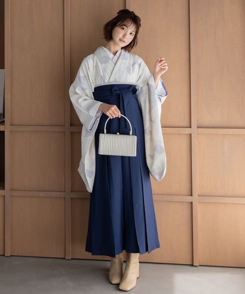 ゆかた館グレース（ユカタカングレース）の「こだわり袴3点セット -grace original-（着物・レディース・ブラック系/カーキ系/ブルー系/グリーン系/ネイビー系/パープル系/ホワイト系/レッド系・SMALL/MEDIUM/LARGE）」の10枚目の写真