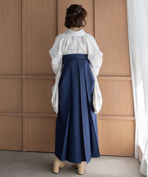 ゆかた館グレース（ユカタカングレース）の「こだわり袴3点セット -grace original-（着物・レディース・ブラック系/カーキ系/ブルー系/グリーン系/ネイビー系/パープル系/ホワイト系/レッド系・SMALL/MEDIUM/LARGE）」の12枚目の写真