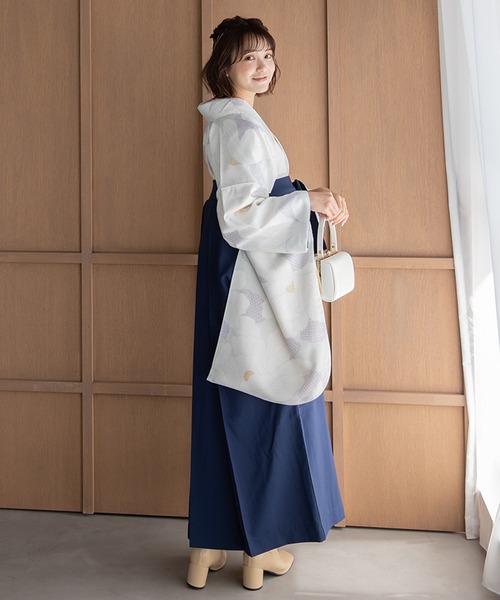 ゆかた館グレース（ユカタカングレース）の「こだわり袴3点セット -grace original-（着物・レディース・ブラック系/カーキ系/ブルー系/グリーン系/ネイビー系/パープル系/ホワイト系/レッド系・SMALL/MEDIUM/LARGE）」の13枚目の写真