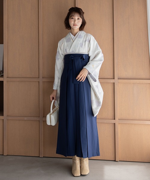 ゆかた館グレース（ユカタカングレース）の「こだわり袴3点セット -grace original-（着物・レディース・ブラック系/カーキ系/ブルー系/グリーン系/ネイビー系/パープル系/ホワイト系/レッド系・SMALL/MEDIUM/LARGE）」の14枚目の写真