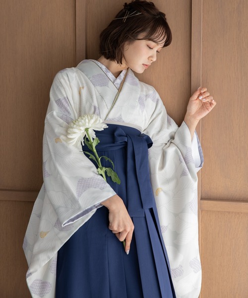 ゆかた館グレース（ユカタカングレース）の「こだわり袴3点セット -grace original-（着物・レディース・ブラック系/カーキ系/ブルー系/グリーン系/ネイビー系/パープル系/ホワイト系/レッド系・SMALL/MEDIUM/LARGE）」の15枚目の写真