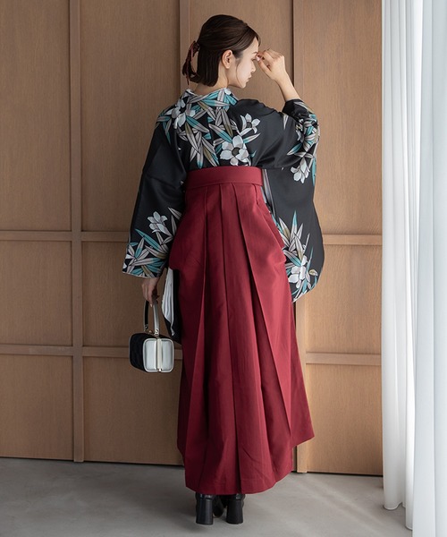 ゆかた館グレース（ユカタカングレース）の「こだわり袴3点セット -grace original-（着物・レディース・ブラック系/カーキ系/ブルー系/グリーン系/ネイビー系/パープル系/ホワイト系/レッド系・SMALL/MEDIUM/LARGE）」の20枚目の写真