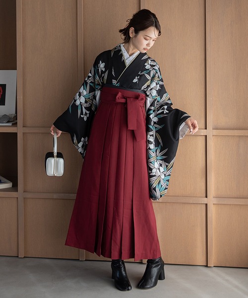 ゆかた館グレース（ユカタカングレース）の「こだわり袴3点セット -grace original-（着物・レディース・ブラック系/カーキ系/ブルー系/グリーン系/ネイビー系/パープル系/ホワイト系/レッド系・SMALL/MEDIUM/LARGE）」の22枚目の写真