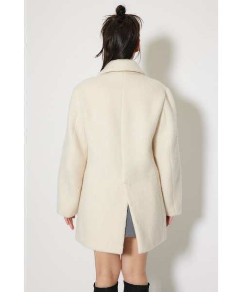 rienda（リエンダ）の「シングルシャギーテーラードジャケットコート 秋服 冬服（テーラードジャケット・レディース・グレー/ホワイト/マルチ・MEDIUM/SMALL）」の13枚目の写真