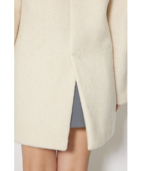 rienda（リエンダ）の「シングルシャギーテーラードジャケットコート 秋服 冬服（テーラードジャケット・レディース・グレー/ホワイト/マルチ・MEDIUM/SMALL）」の16枚目の写真