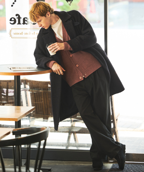 希少✨ ティッカ テントコート ブロックチェック ウール ゆったり