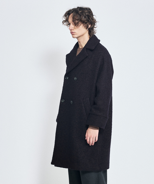 【TICCA】元値68,200円✨ロングコート チェスターコート アウター 黒 TICCA（ティッカ）の「【TICCA/ティッカ】別注 ウール テントコート