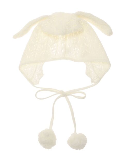 merry jenny（メリージェニー）の「animal lace knit cap（ニットキャップ/ビーニー・レディース・オフホワイト/ライトグレー/ピンク・FREE）」の22枚目の写真