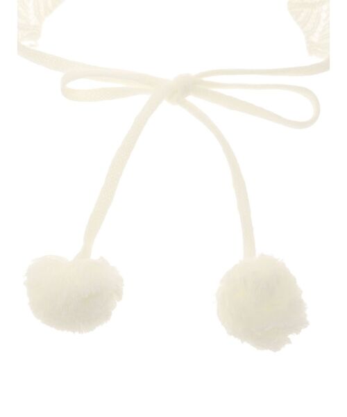 merry jenny（メリージェニー）の「animal lace knit cap（ニットキャップ/ビーニー・レディース・ピンク/ライトグレー/オフホワイト・FREE）」の8枚目の写真