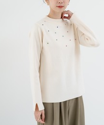 【ANNA LUNA】上品にきらめく 大人の ビジュー ニット