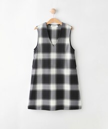 Dessin（デッサン）の「【リンクコーデ】チェックジャンパースカート（ワンピース）」