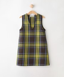 Dessin（デッサン）の「【リンクコーデ】チェックジャンパースカート（ワンピース）」