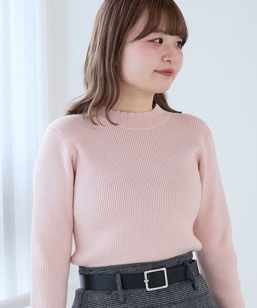 MAJESTIC LEGON(マジェスティックレゴン)の「キラキラハイネックニット(ニット/セーター・レディース・グレー/ブラック/アイボリー/ピンク・MEDIUM)」の14枚目の写真