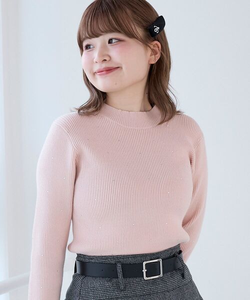 MAJESTIC LEGON(マジェスティックレゴン)の「キラキラハイネックニット(ニット/セーター・レディース・グレー/ブラック/アイボリー/ピンク・MEDIUM)」の15枚目の写真