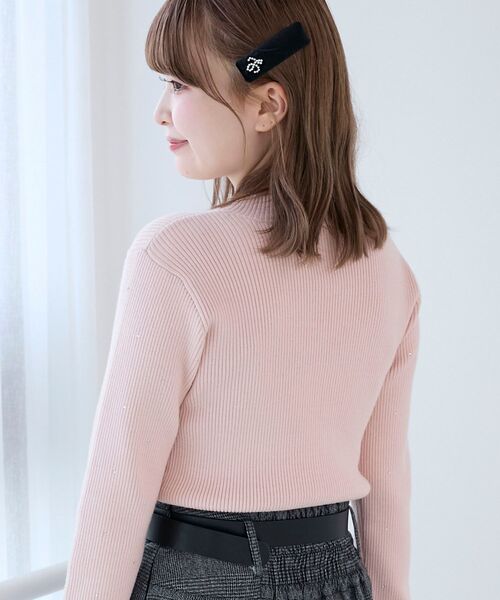 MAJESTIC LEGON(マジェスティックレゴン)の「キラキラハイネックニット(ニット/セーター・レディース・グレー/ブラック/アイボリー/ピンク・MEDIUM)」の16枚目の写真