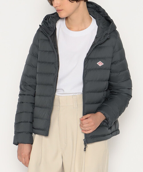 WOMEN'S NYLON TAFFETA MIDDLE DOWN HOODED JACKET（ダウンジャケット